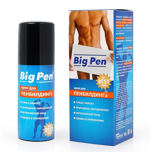 Крем для увеличения пениса «Big Pen», 50 мл