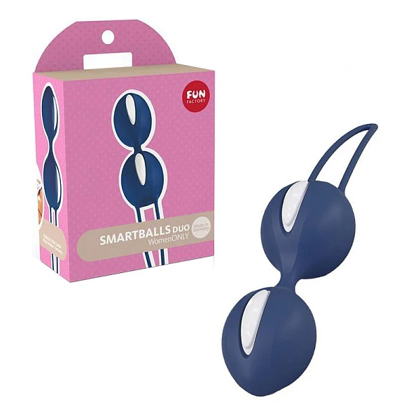 Вагинальные шарики «Smartballs Duo», синие
