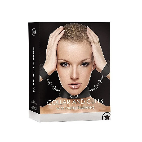 Ошейник с наручниками «OUCH! Black»