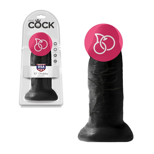 Реалистичный фаллоимитатор-гигант на присоске «King Cock 10»