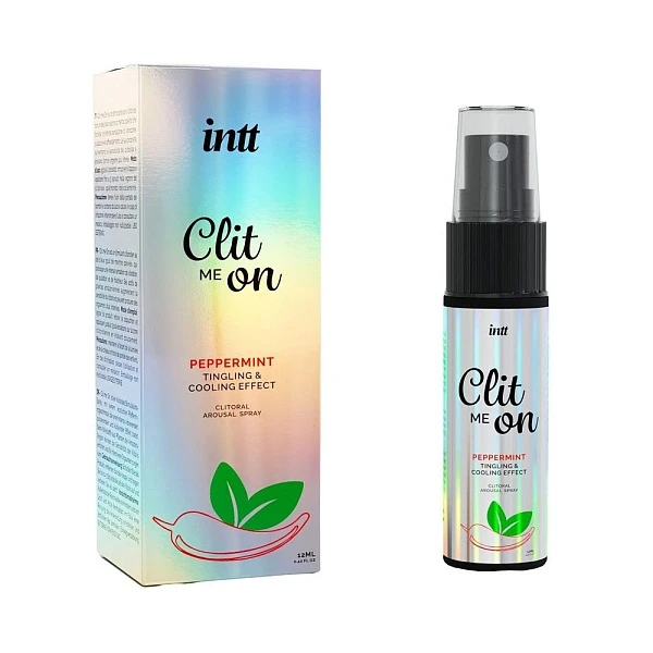 Охлаждающий спрей для стимуляции клитора «Clit me on» с мятой, 12 мл