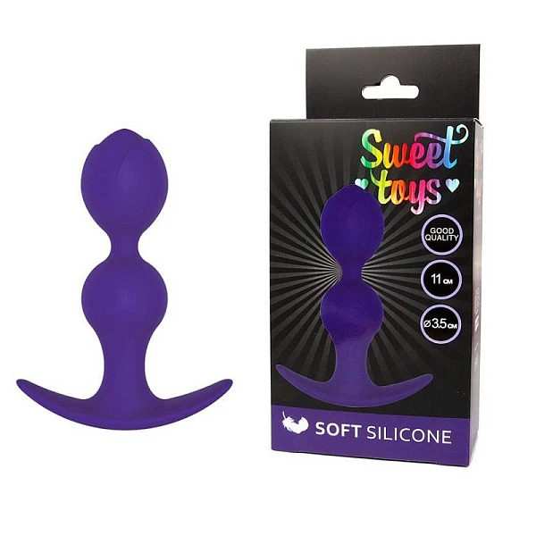Анальная пробка для ношения «Sweet Toys», фиолетовая