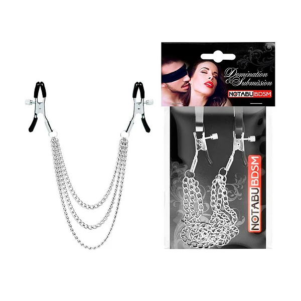 Зажимы на соски с каскадными цепочками