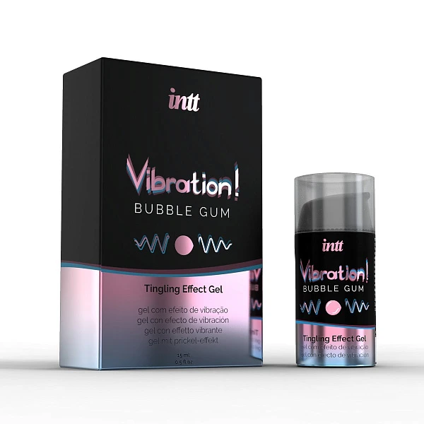 Интимный гель с эффектом вибрации «Vibration! Bubble Gum», 15 мл