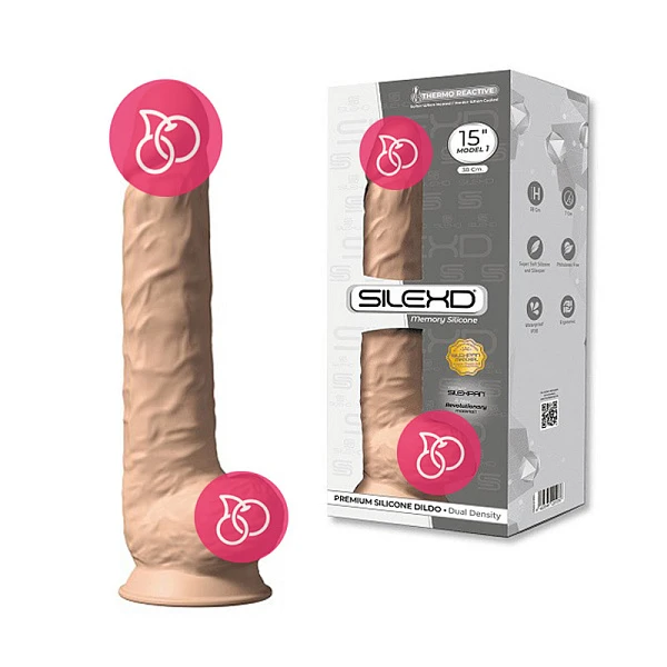 Фаллоимитатор на присоске «SileXD Model 1» 15", телесный