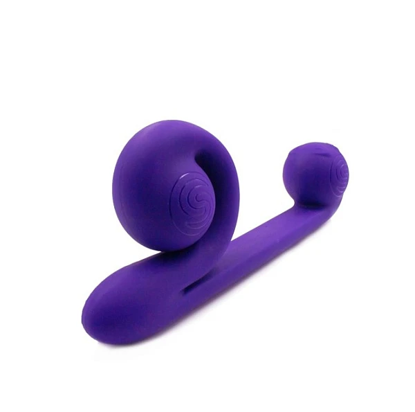 Вибромассажер «Snail Vibe» для двойной стимуляции, фиолетовый