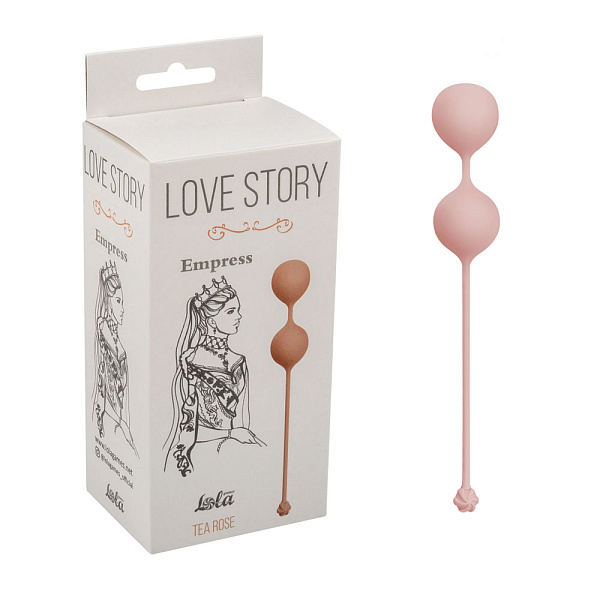 Вагинальные шарики «Love Story Empress», пудровые
