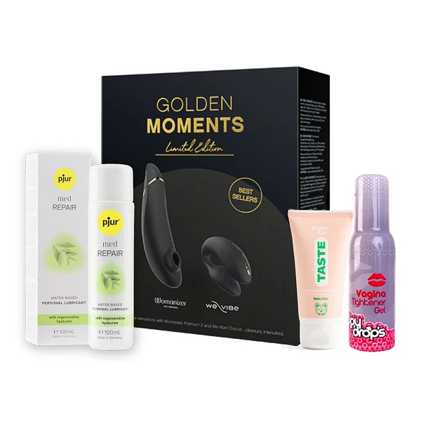 Подарочный набор с «Golden Moments: Womanizer Premium 2 & We-Vibe Chorus»