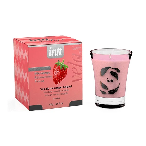 Массажная свеча «Intt Velas» со вкусом клубники