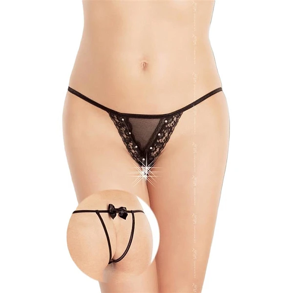 Трусики с вырезом «Soft Line Black Plus Size» (XL)