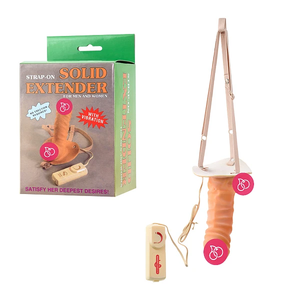 Реалистичный стимулятор с вибрацией «Solid Extender for Men»