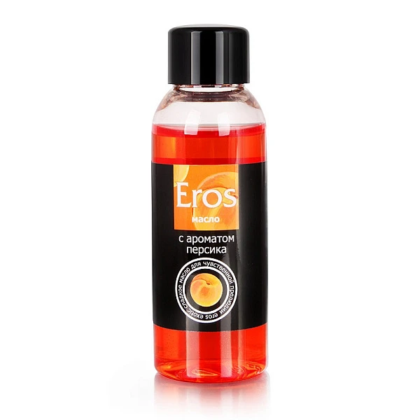 Массажное масло «Eros» c ароматом персика, 50 мл