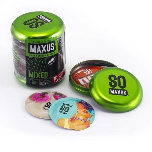 Презервативы «MAXUS Mixed», 15 шт