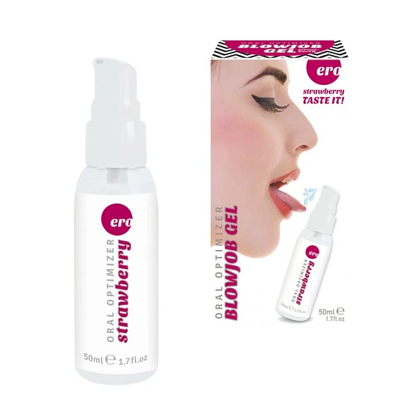 Съедобный лубрикант «ERO» со вкусом клубники, 50 мл