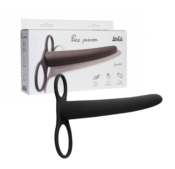 Насадка для двойного проникновения «Pure Passion Gimlet», черный