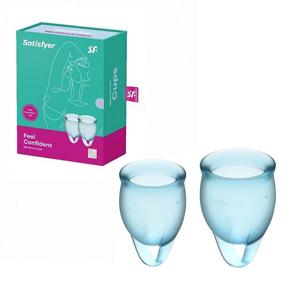 Набор менструальных чаш «Satisfyer Feel confident» (light blue)