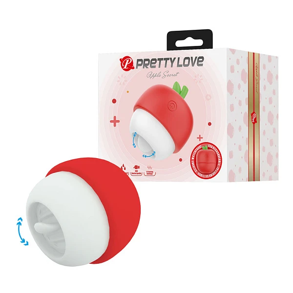 Мини-стимулятор с язычком «Apple Secret», красный