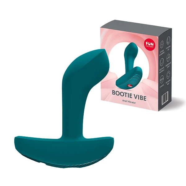 Анальная пробка с вибрацией «Bootie Vibe» зеленая