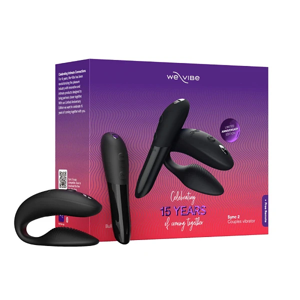 Набор «We-Vibe 15 Year Anniversary Collection»: вибратор «Sync 2» и вибропуля «Tango X»