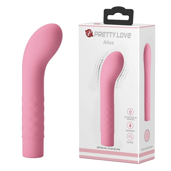 Вибратор «Atlas» для точки G, розовый