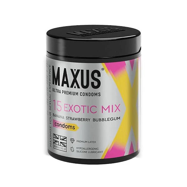 Ароматизированные презервативы «MAXUS Exotic Mix», 15 шт