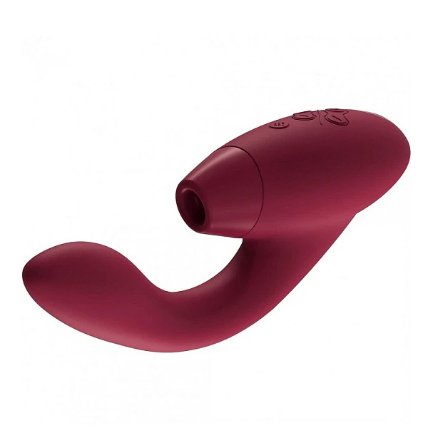 Бесконтактный клиторальный стимулятор «Womanizer Duo 2», бордовый