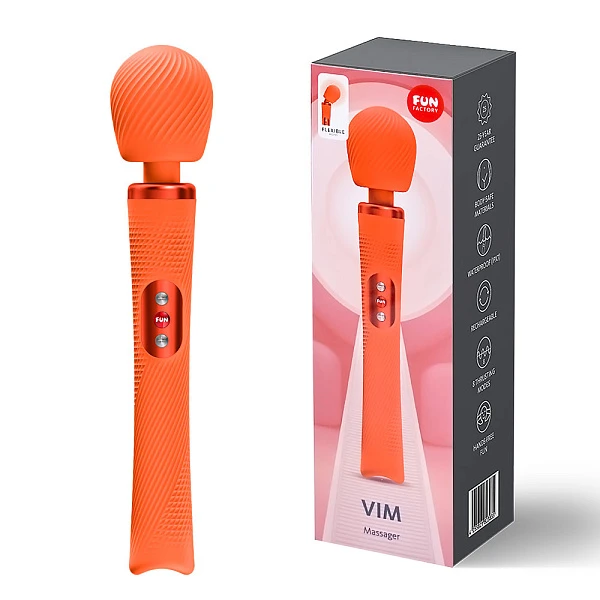 Вибромассажер «Vim» оранжевый