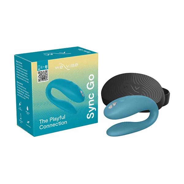 Вибромассажер для пар «We-Vibe Sync Go», голубой
