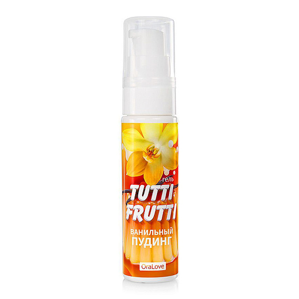 Съедобный лубрикант «Tutti Frutti» со вкусом ванильного пудинга, 30 мл