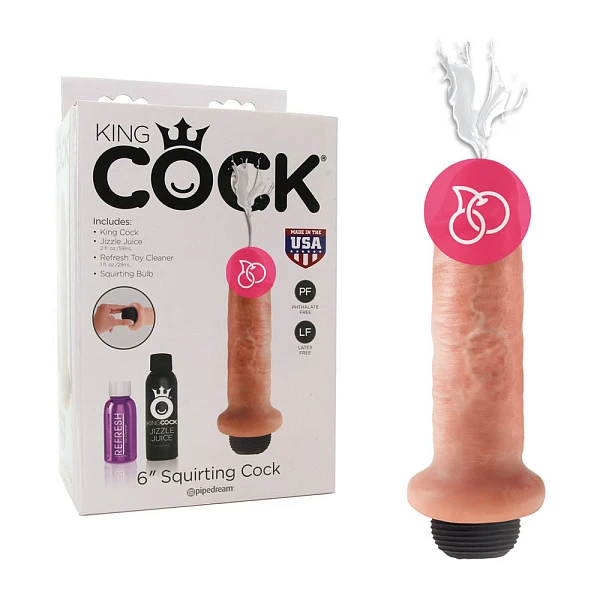 Фаллоимитатор с семяизвержением «King Cock 6' Squirting»
