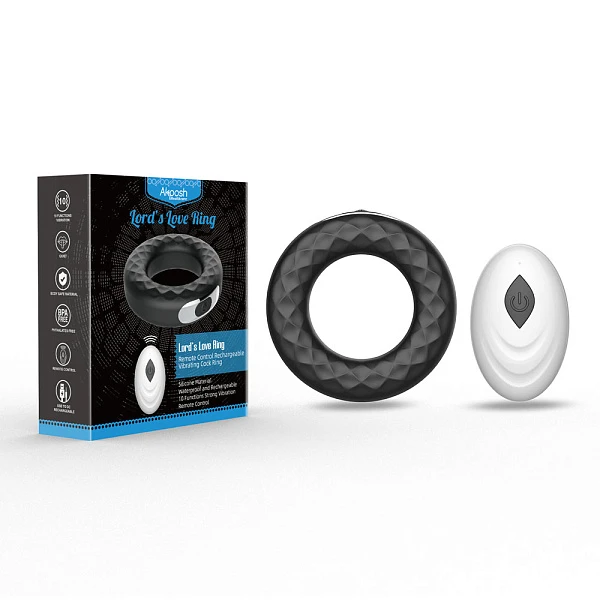Эрекционное виброкольцо «Lord's Love Ring» с пультом управления