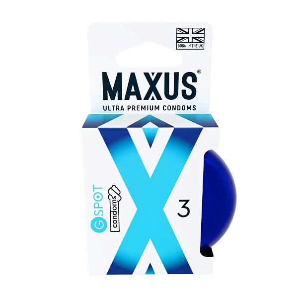 Презервативы «MAXUS G Spot» с двойной спиралью, 3 шт