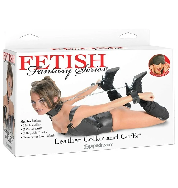 Ошейник и манжеты «Fetish Fantasy»
