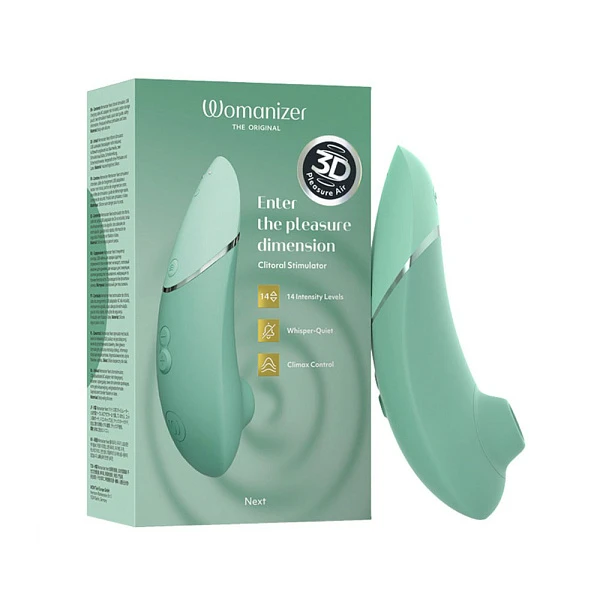 Бесконтактный стимулятор клитора «Womanizer Next», шалфей