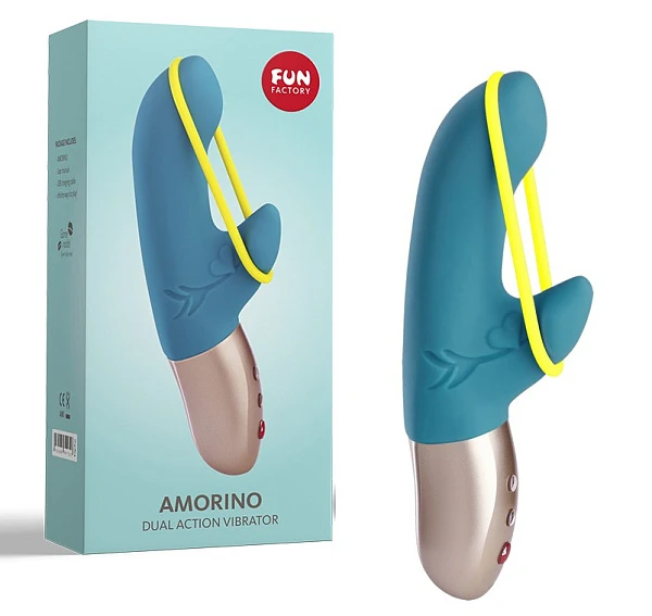 Вибромассажер «Amorino», бирюзовый