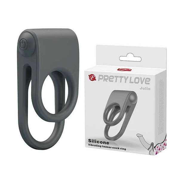 Эрекционное кольцо с вибрацией «Julie»