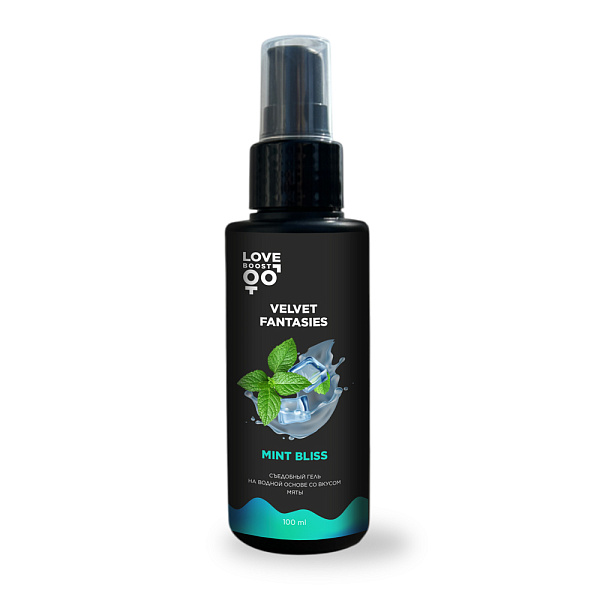 Съедобный гель «LoveBoost Velvet Fantasies Mint Bliss», 100 мл