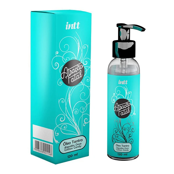 Массажное масло «Intt Atracao Fatal» с ароматом сладкой ваты, 120 мл