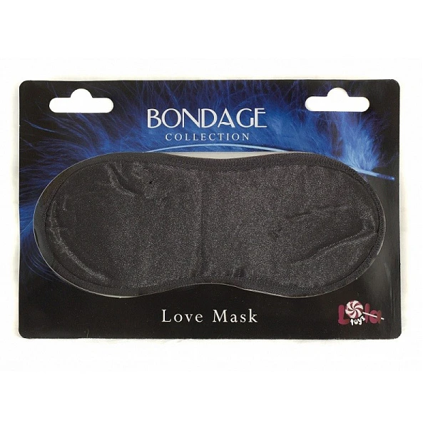 Черная непроницаемая маска на глаза «Love Mask»
