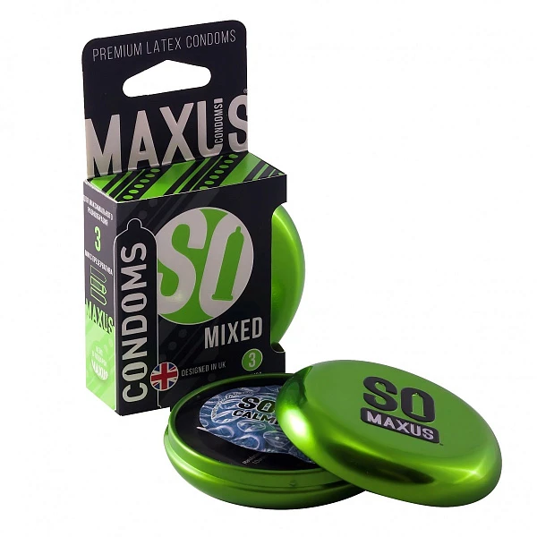 Презервативы «MAXUS Mixed», 3 шт