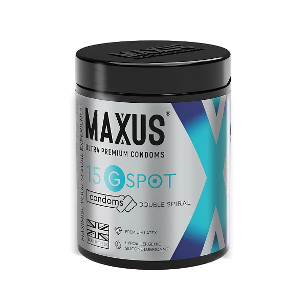 Презервативы «MAXUS G Spot» с двойной спиралью, 15 шт