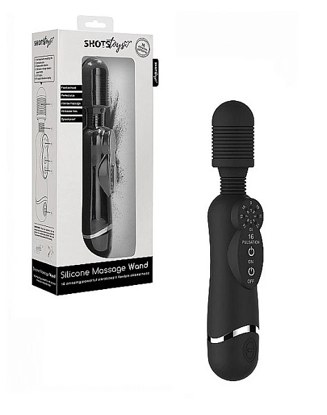 Универсальный массажер «Silicone Massage Wand», черный