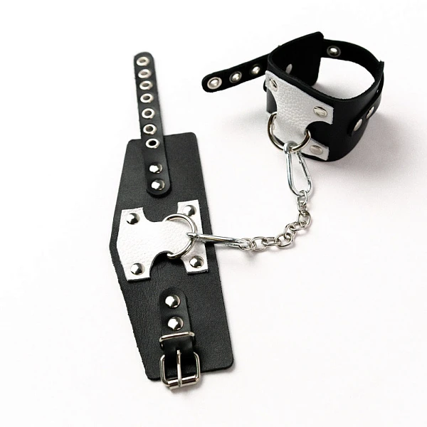 Оковы с белой вставкой «Crazy HandMade»