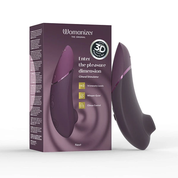 Бесконтактный стимулятор клитора «Womanizer Next», темно-фиолетовый