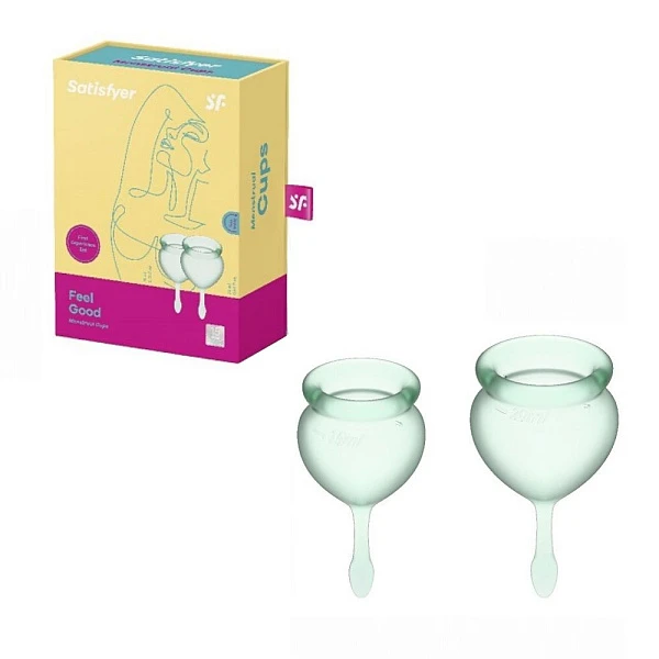 Набор менструальных чаш «Satisfyer Feel good» (light green)