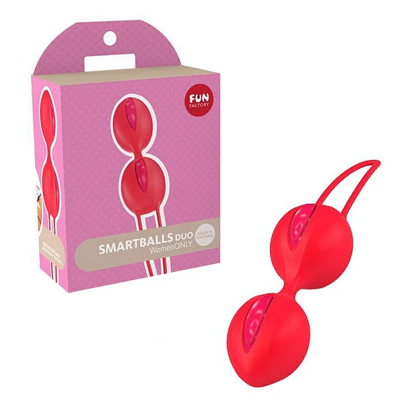 Вагинальные шарики «Smartballs Duo», оранжевые