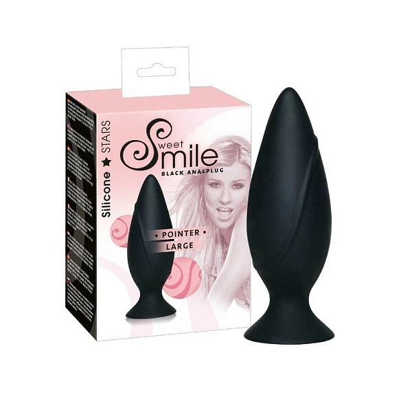 Анальная пробка «Hopper Smile Plug», черная