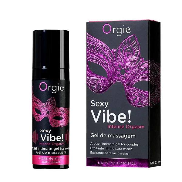 Гель для массажа «Sexy Vibe Intense Orgasm» с разогревающим и охлаждающим эффектом, 15 мл
