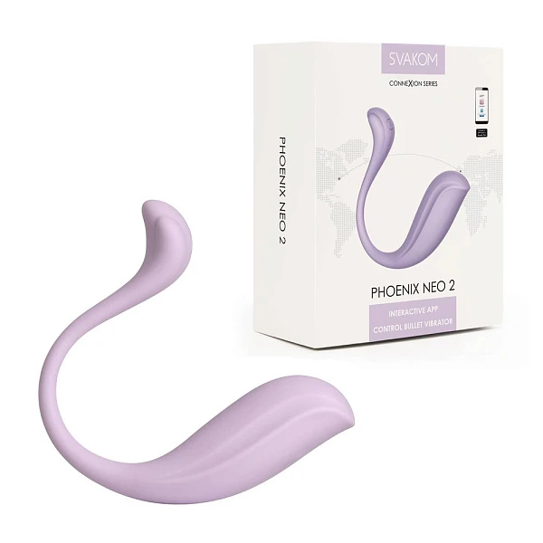 Интерактивный вибромассажер «Phoenix Neo 2», лиловый