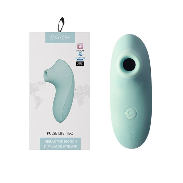 Вакуумно-волновой стимулятор «Pulse Lite Neo», голубой